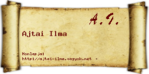 Ajtai Ilma névjegykártya
